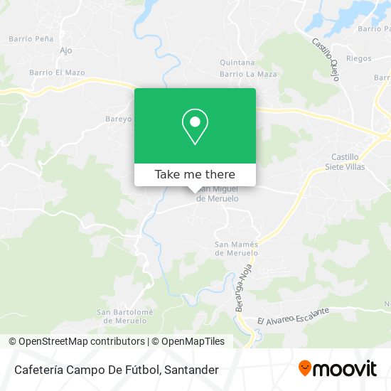Cafetería Campo De Fútbol map