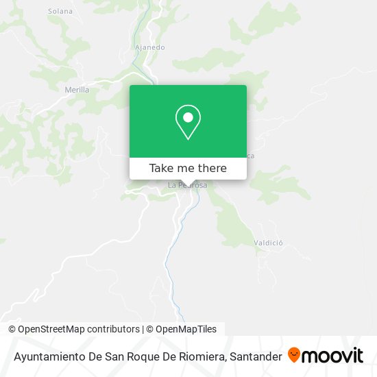 Ayuntamiento De San Roque De Riomiera map