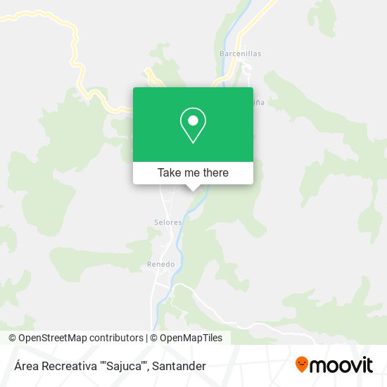 Área Recreativa ""Sajuca"" map