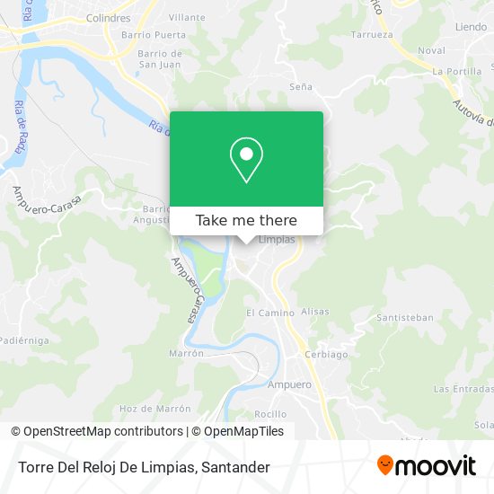 Torre Del Reloj De Limpias map