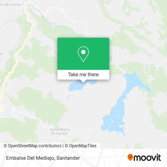 Embalse Del Mediajo map