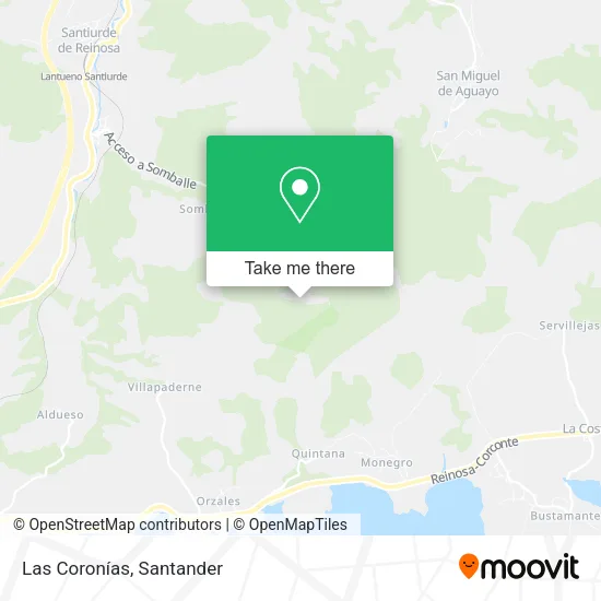 Las Coronías map