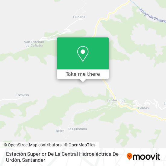 Estación Superior De La Central Hidroeléctrica De Urdón map
