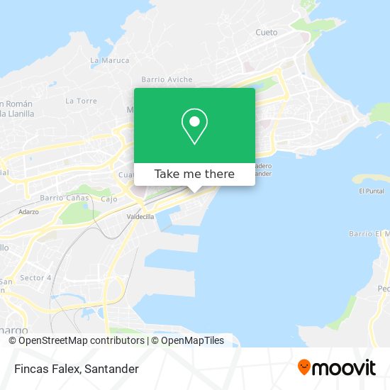 Fincas Falex map