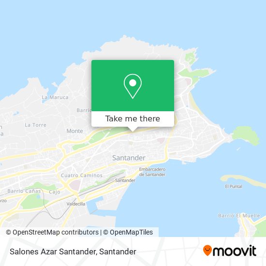 Salones Azar Santander map