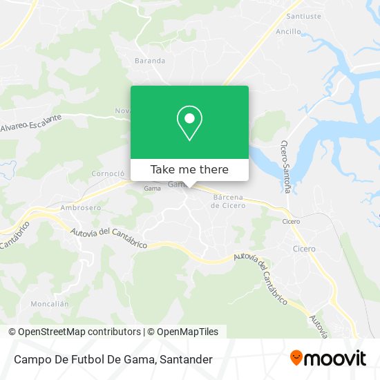 mapa Campo De Futbol De Gama