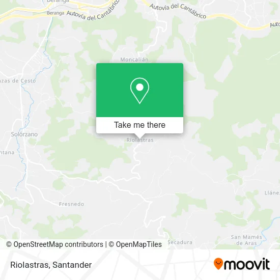 Riolastras map