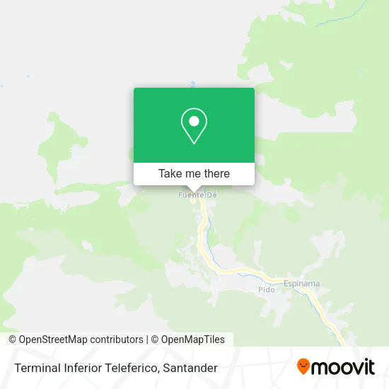 Terminal Inferior Teleferico map