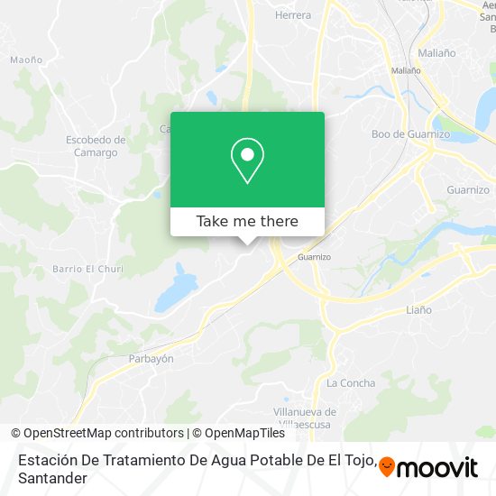 Estación De Tratamiento De Agua Potable De El Tojo map