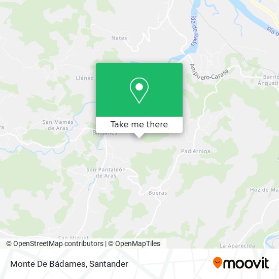 mapa Monte De Bádames