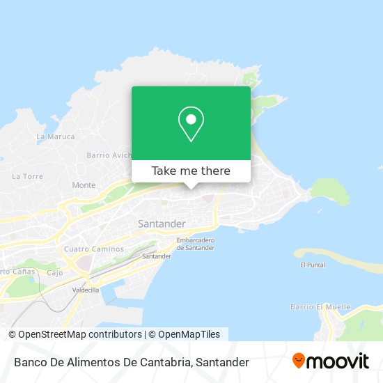 Banco De Alimentos De Cantabria map