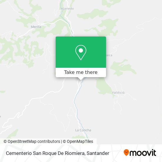 Cementerio San Roque De Riomiera map