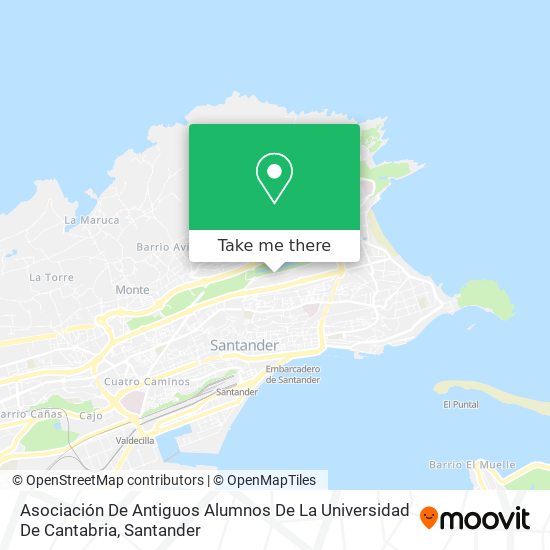 mapa Asociación De Antiguos Alumnos De La Universidad De Cantabria