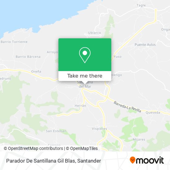 Parador De Santillana Gil Blas map