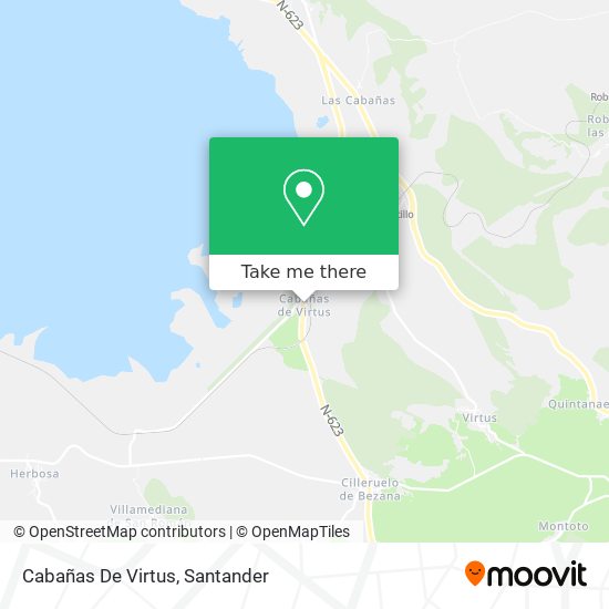 Cabañas De Virtus map