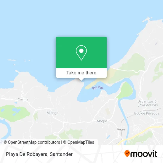 Playa De Robayera map