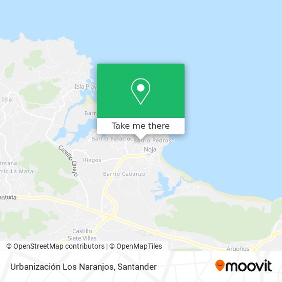 Urbanización Los Naranjos map