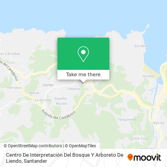 Centro De Interpretación Del Bosque Y Arboreto De Liendo map