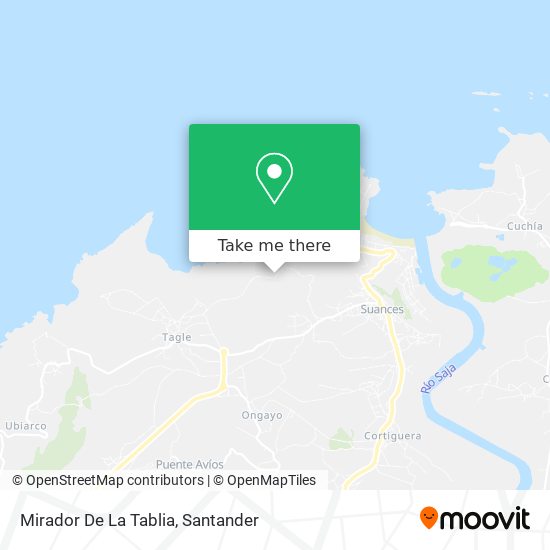 mapa Mirador De La Tablia