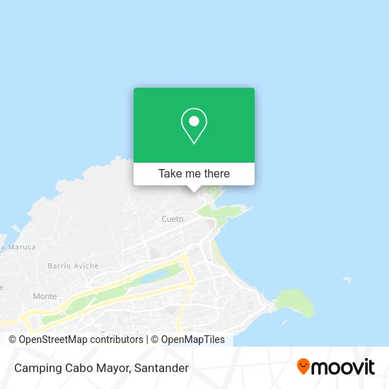 Camping Cabo Mayor map