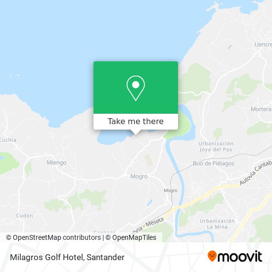 Milagros Golf Hotel map