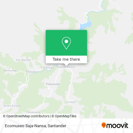 Ecomuseo Saja-Nansa map