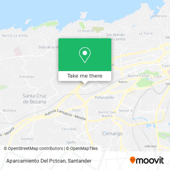 Aparcamiento Del Pctcan map