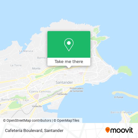 Cafetería Boulevard map