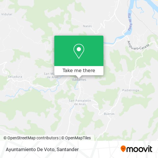 Ayuntamiento De Voto map