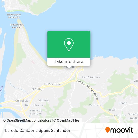Laredo Cantabria Spain map