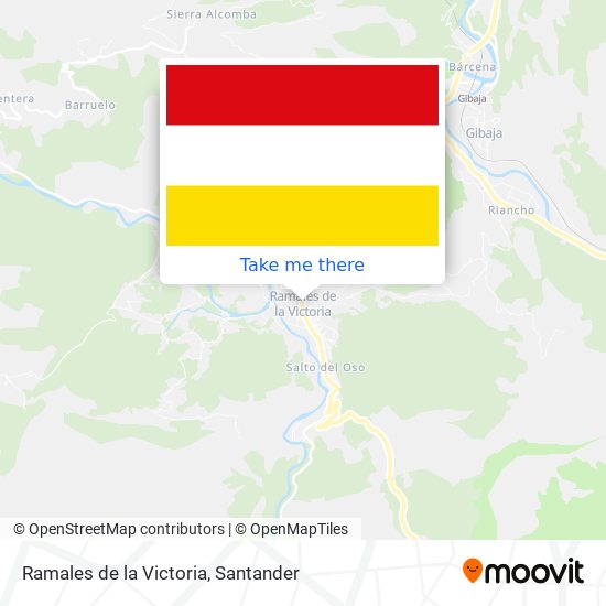 mapa Ramales de la Victoria