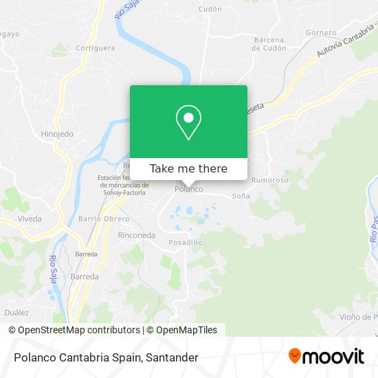 Polanco Cantabria Spain map