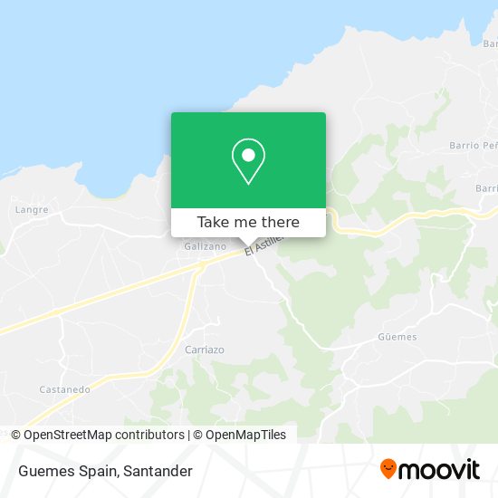 Guemes Spain map