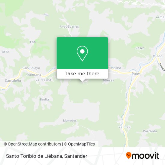 Santo Toribio de Liébana map