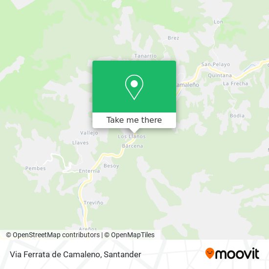 Via Ferrata de Camaleno map