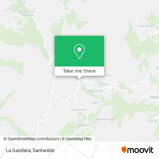 La Gandara map