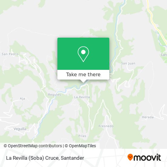 La Revilla (Soba) Cruce map