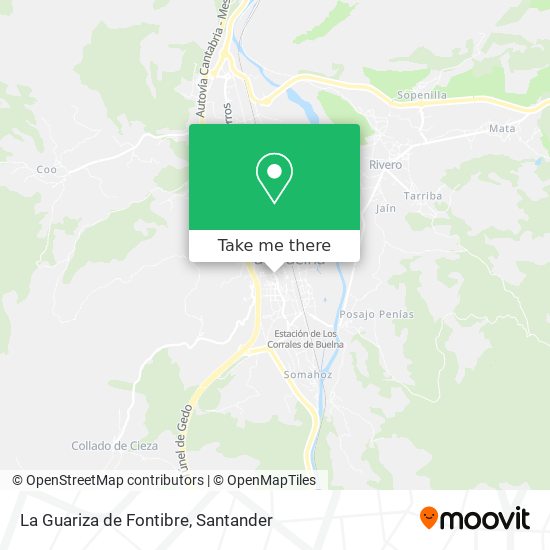 La Guariza de Fontibre map