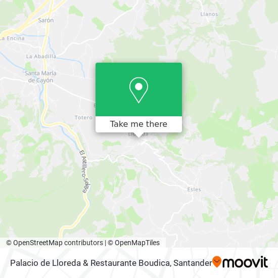 Palacio de Lloreda & Restaurante Boudica map