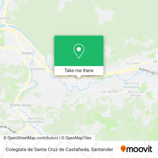 Colegiata de Santa Cruz de Castañeda map