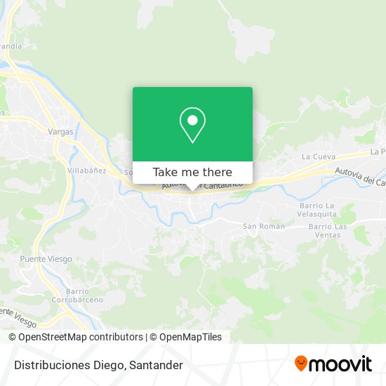 Distribuciones Diego map
