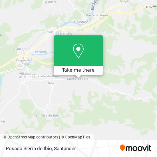 Posada Sierra de Ibio map