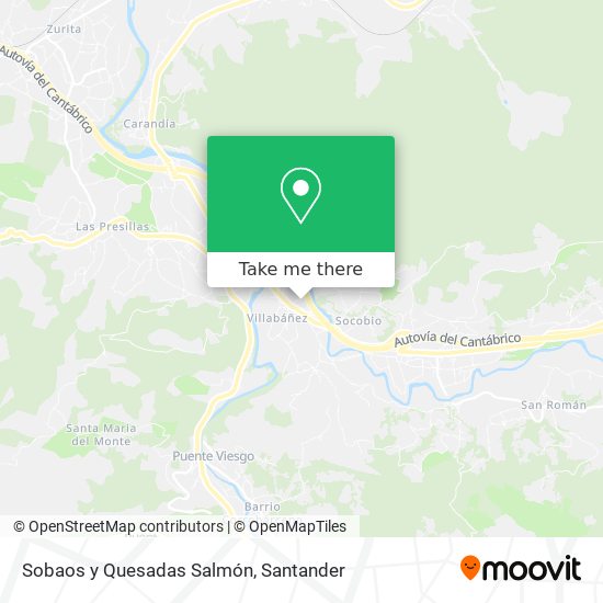 mapa Sobaos y Quesadas Salmón