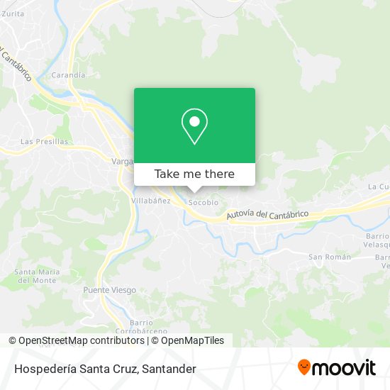 Hospedería Santa Cruz map