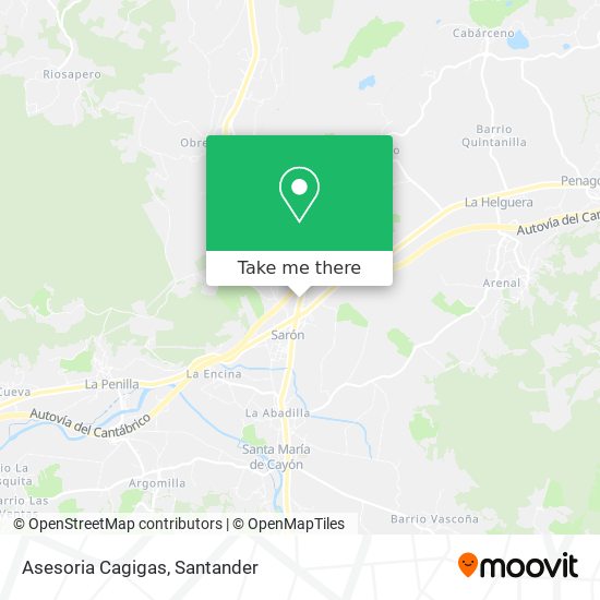 Asesoria Cagigas map