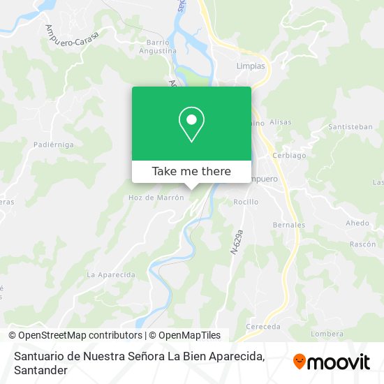 Santuario de Nuestra Señora La Bien Aparecida map