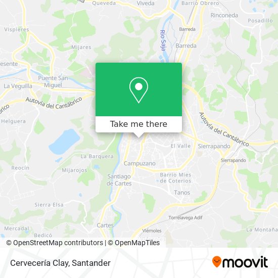 Cervecería Clay map