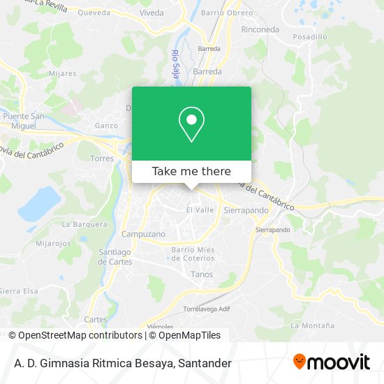 A. D. Gimnasia Ritmica Besaya map