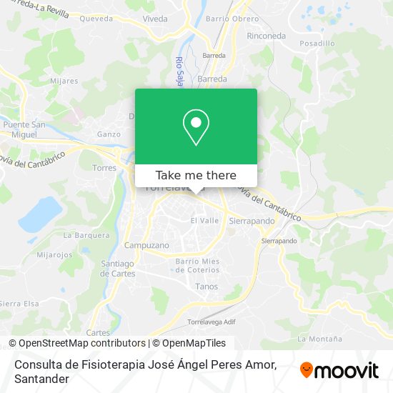 Consulta de Fisioterapia José Ángel Peres Amor map