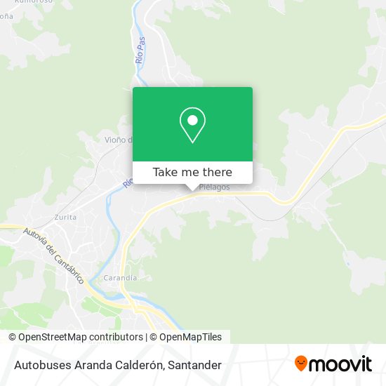 Autobuses Aranda Calderón map
